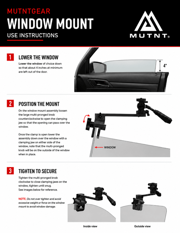 360 Window Mount - Muley Freak