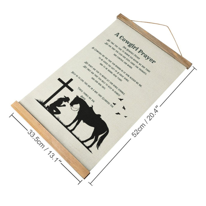 A Cowgirl Prayer Wall Hanging - Cozy Corner