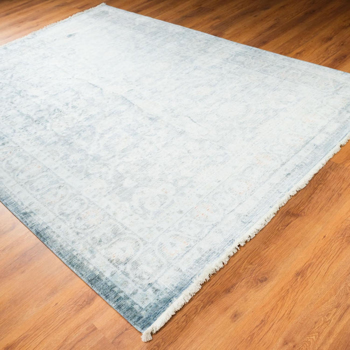 Ajmer Serisi Uşak Desenli Makine Dokuma Halı, mavi, 200x290 cm — Halıcızade