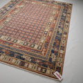 Altay Serisi Çerçeve Desenli Makine Dokuma Halı, mavi, 130x190 – 160x230 cm — Halıcızade