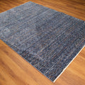 Altay Serisi Makine Dokuma Çizgi Desenli Mavi Halı, 80x150 – 200x290 cm — Halıcızade