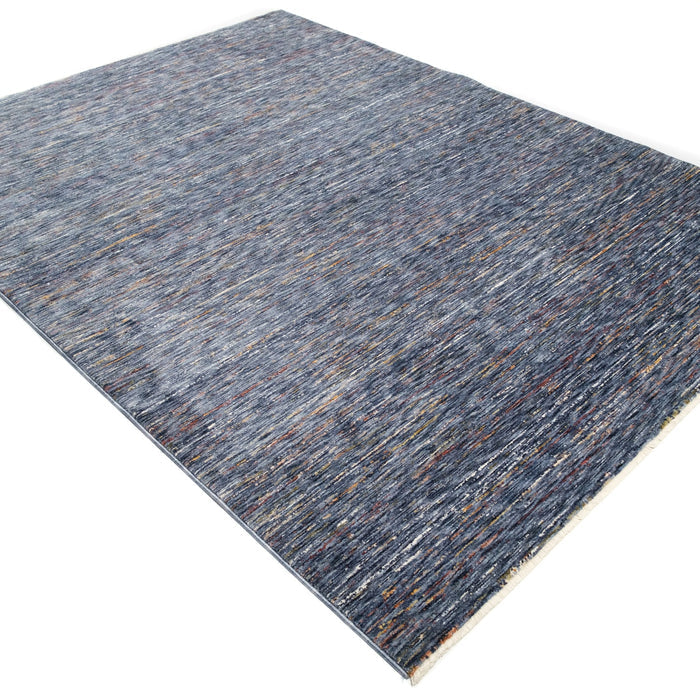 Altay Serisi Makine Dokuma Çizgi Desenli Mavi Halı — 80x150, 160x230, 200x290 cm