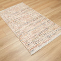 Altay Serisi Soyut Desenli Bej Sentetik Halı, 80x150 – 80x300 cm — Halıcızade