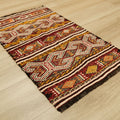 Anadolu Desenli El Dokuma Mut Cicim Kilim, rengarenk, 61x110 cm — Halıcızade