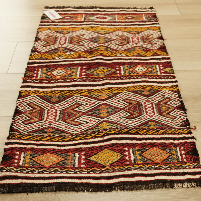 Anadolu Desenli El Dokuma Mut Cicim Kilim — el dokuma kilim