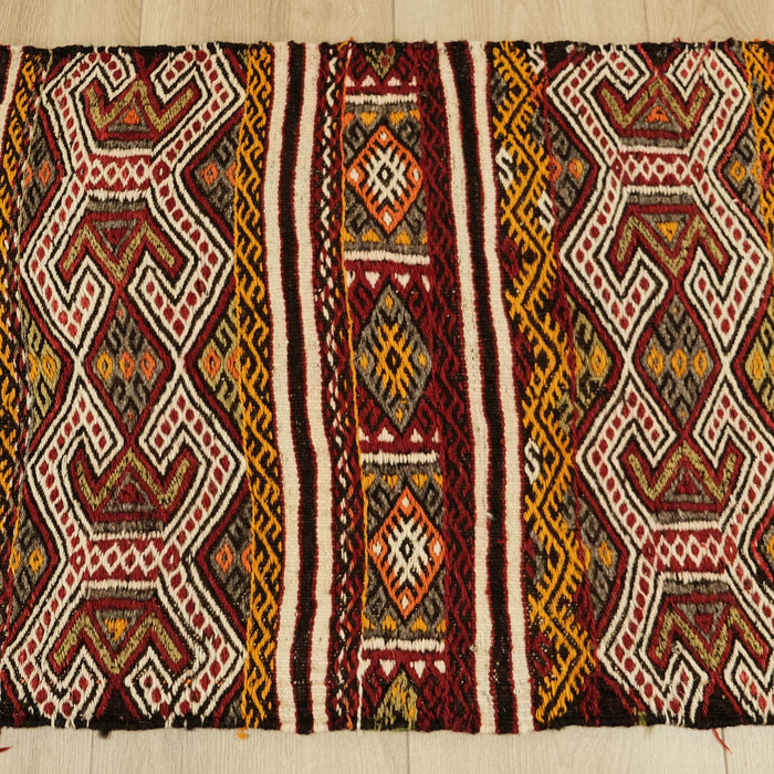 Anadolu Desenli El Dokuma Mut Cicim Kilim — etnik desenli