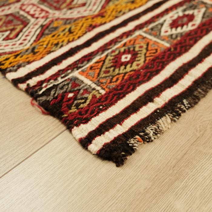 Anadolu Desenli El Dokuma Mut Cicim Kilim — doğal elyaf