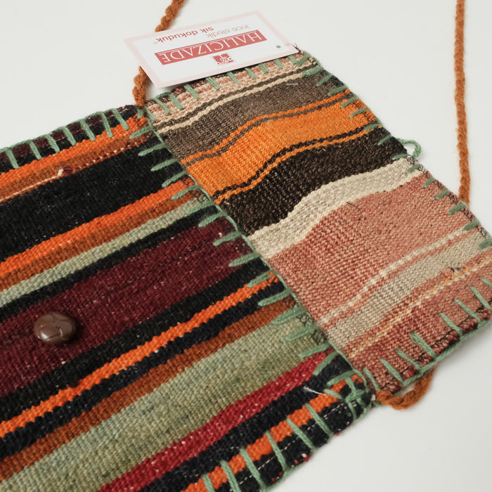 Anadolu Desenli Otantik El Dokuma Kilim Çanta