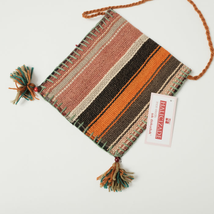 Anadolu Desenli Otantik El Dokuma Kilim Çanta
