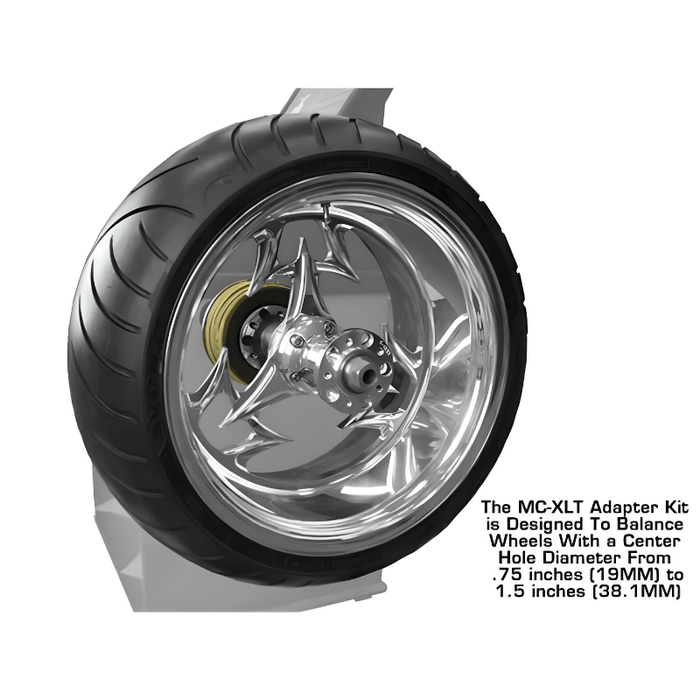 Atlas ATEATWB-MCXLTKT Wheel Balancer Motorcycle Adapter Kit - Wheel View