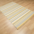 Aztec Serisi Çizgi Desenli Sarı Akrilik Kilim, 80x150 – 80x300 cm — Halıcızade