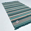 Aztec Serisi Geometrik Desenli Makine Dokuma Kilim, gri, 80x150 – 160x230 cm — Halıcızade