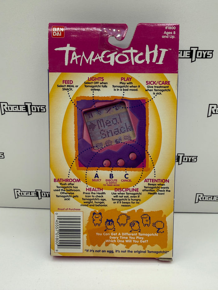 Bandai Tamagotchi (Blue and Pink Shell w/ Yellow Buttons)