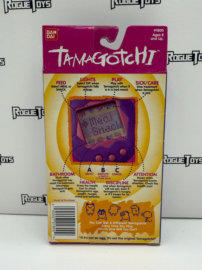 Bandai Tamagotchi (Blue and Pink Shell w/ Yellow Buttons)