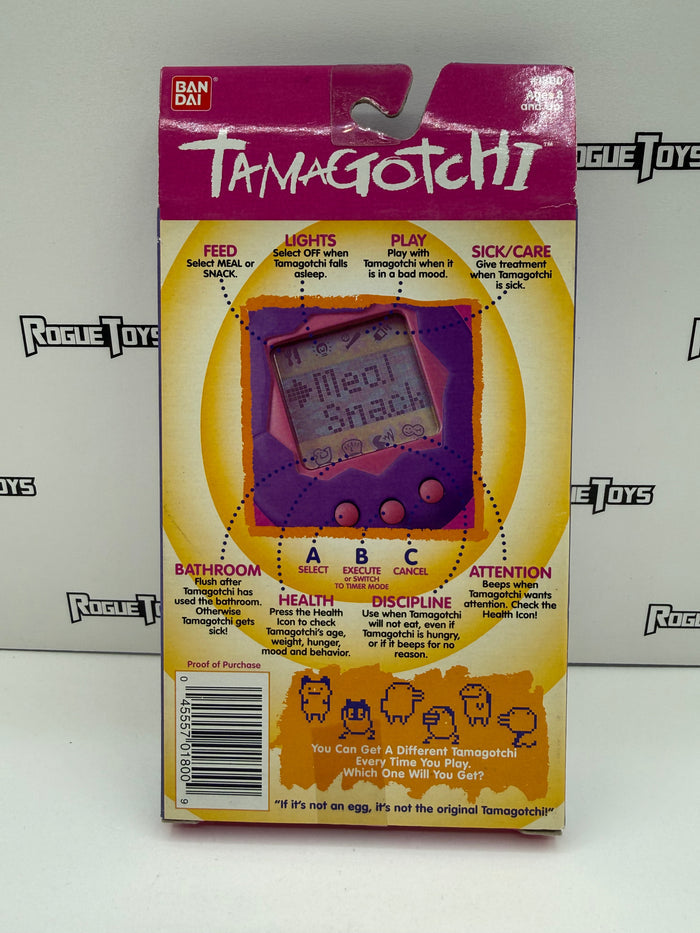 Bandai Tamagotchi (Blue and Pink Shell w/ Yellow Buttons)