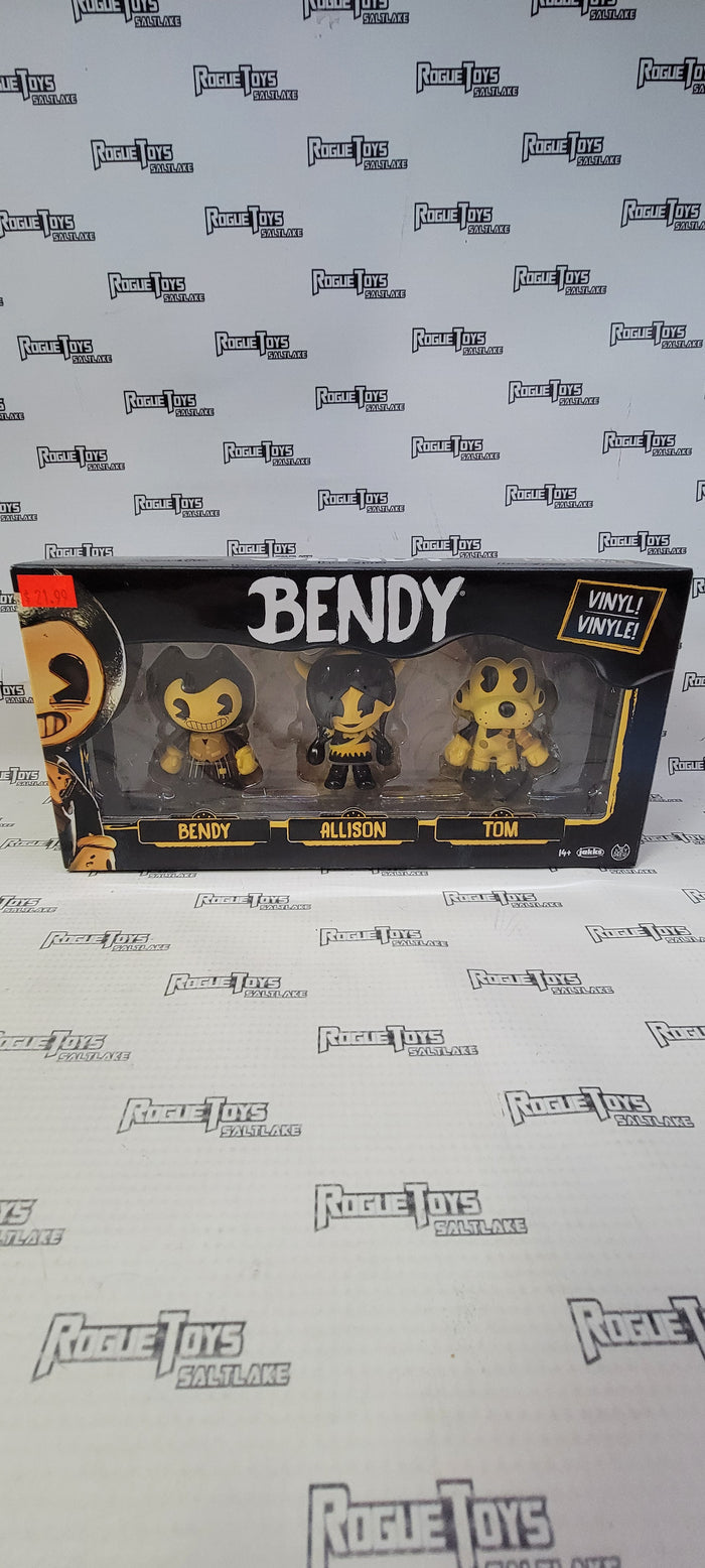 Bendy Vinyl 3 pack by Jakks (Bendy, Allison, Tom)