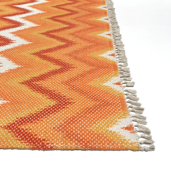 Bodrum Serisi Geometrik Desenli Makine Dokuma Kilim — modern tasarım