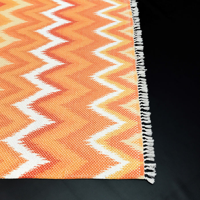 Bodrum Serisi Geometrik Desenli Makine Dokuma Kilim