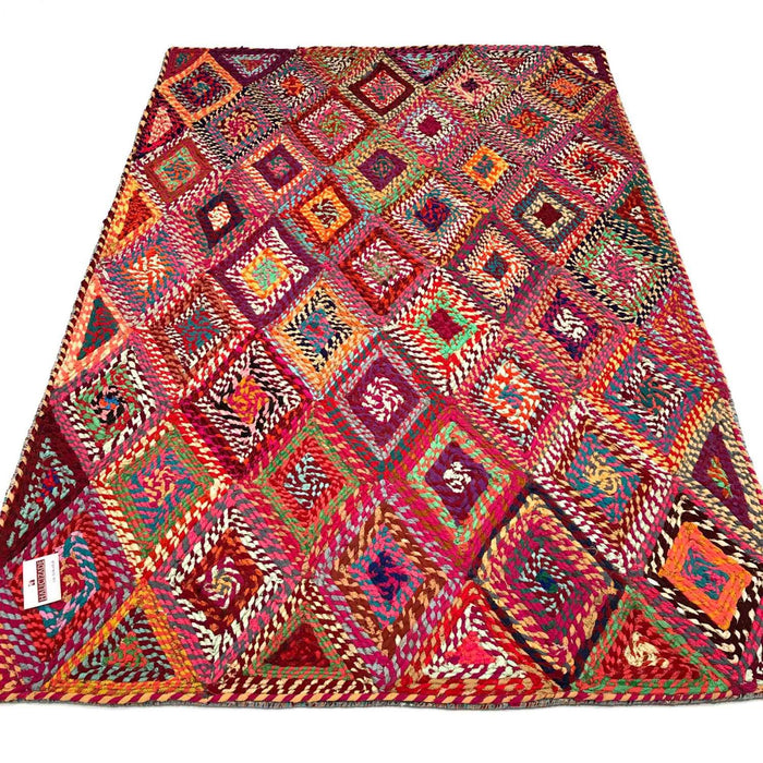 Bolga Serisi Geometrik Desenli El Dokuma Halı — 120x180 cm
