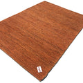 Bolga Serisi Sade Desenli El Dokuma Halı, turuncu, 120x180 – 170x240 cm — Halıcızade