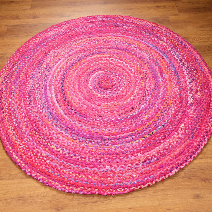 Bolga Serisi Sade Desenli El Dokuma Halı — 150x150 cm
