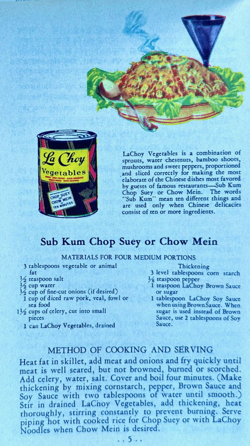 (Booklet - Chinese-American) La Choy. The Art and Secrets of Chinese Cooking