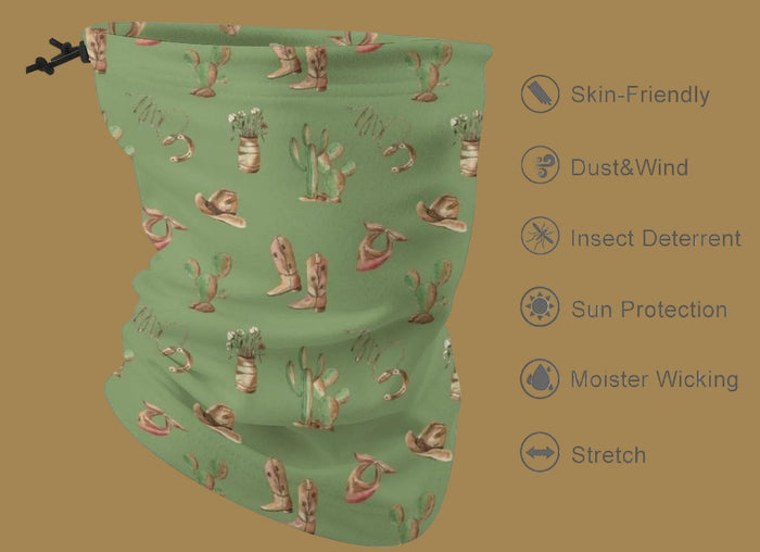 Boots and Bouquets Neck Gaiter - Cozy Corner