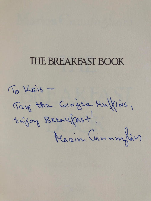 (Breakfast) Marion Cunningham. The Breakfast Book. *Signed*