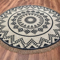 Brooklyn Serisi İskandinav Desenli Makine Dokuma Halı, kahverengi, 155x155 cm — Halıcızade