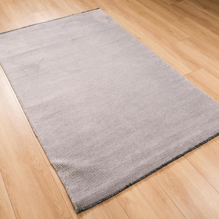 Capri Serisi Sade Desenli Makine Dokuma Halı, gri, 120x180 cm — Halıcızade