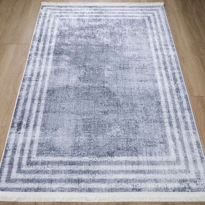 Çerçeve Desenli Dijital Baskı Halı — 120x180 cm