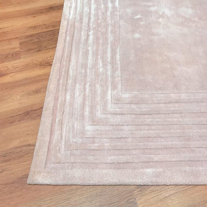 Çerçeve Desenli El Dokuma Halı — bambu