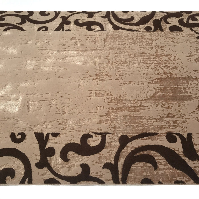 Çerçeve Desenli Makine Dokuma Halı — geometrik desenli