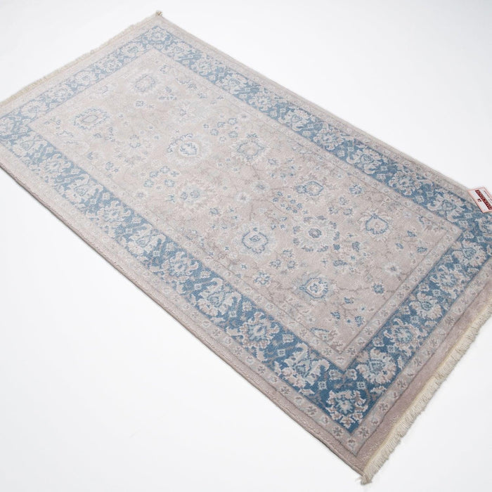 Çerçeve Desenli Tezgah Dokuma Halı, vizon, 80x140 cm — Halıcızade