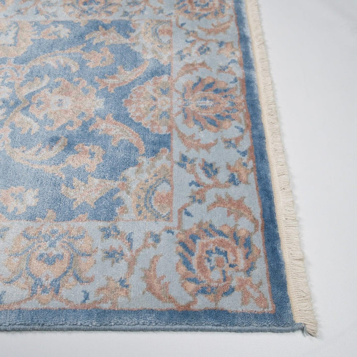 Çerçeve Desenli Tezgah Dokuma Halı — çiçek desenli