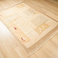 Çiçek Desenli El Dokuma Kilim, yeşil, 120x180 cm — Halıcızade