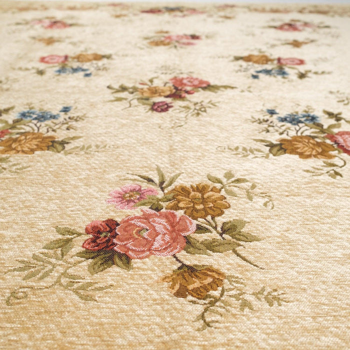 Çiçek Desenli Makine Dokuma Kilim — klasik desen