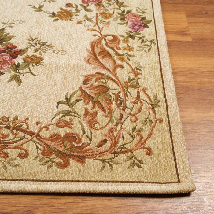 Çiçek Desenli Makine Dokuma Kilim