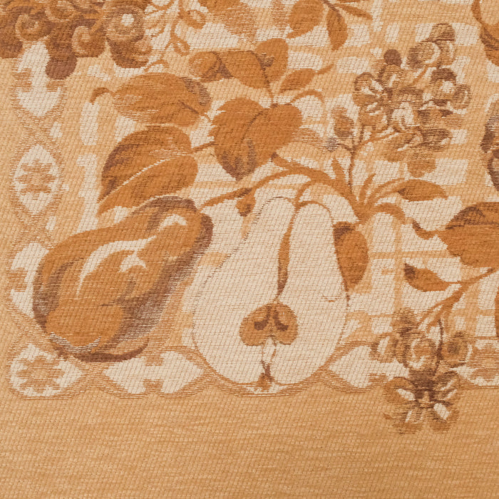 Çiçek Desenli Pamuk Kahverengi Kilim — modern tasarım