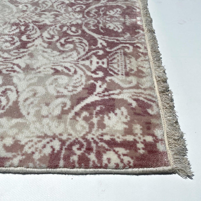 Çiçek Desenli Tezgah Dokuma Halı — viskon