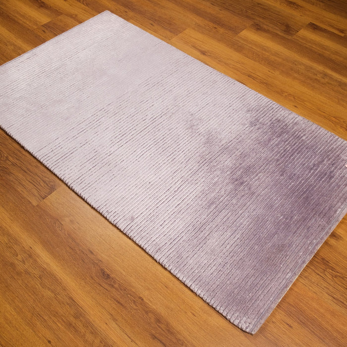 Çizgi Desenli El Dokuma Halı, mor, 82x142 cm — Halıcızade