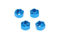 CEN Racing CKR6203 KAOS aluminum wheel hex set 1/16 scale 4 pieces