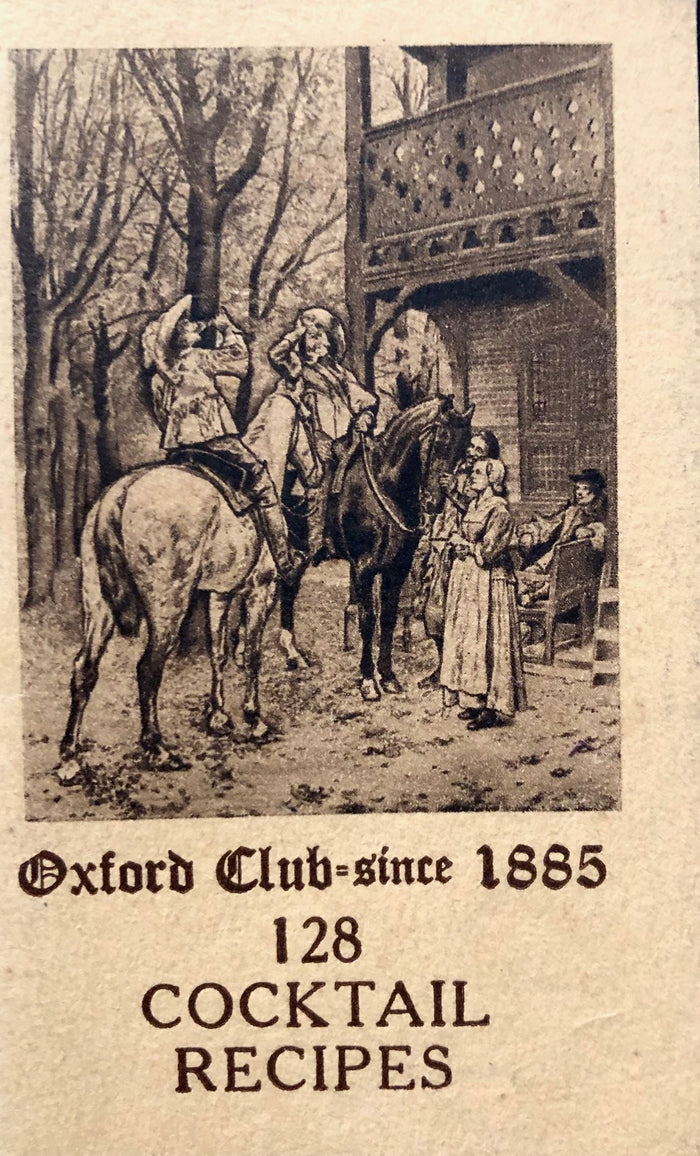 (Cocktails - Gin) Oxford Club. 128 Cocktail Recipes.