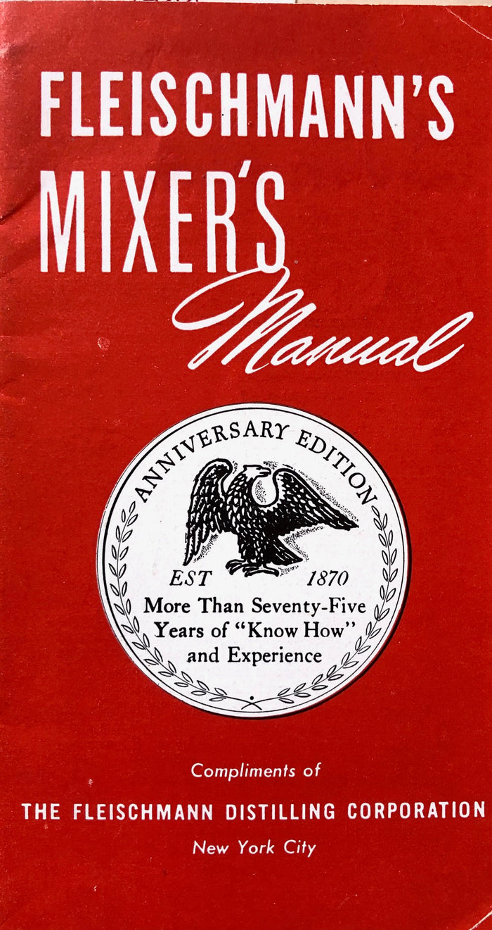 (Cocktails) Fleischmann's Mixer's Manual.
