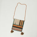 Çok Renkli Otantik El Dokuma Yün Kilim Çanta, 25x26 cm — Halıcızade