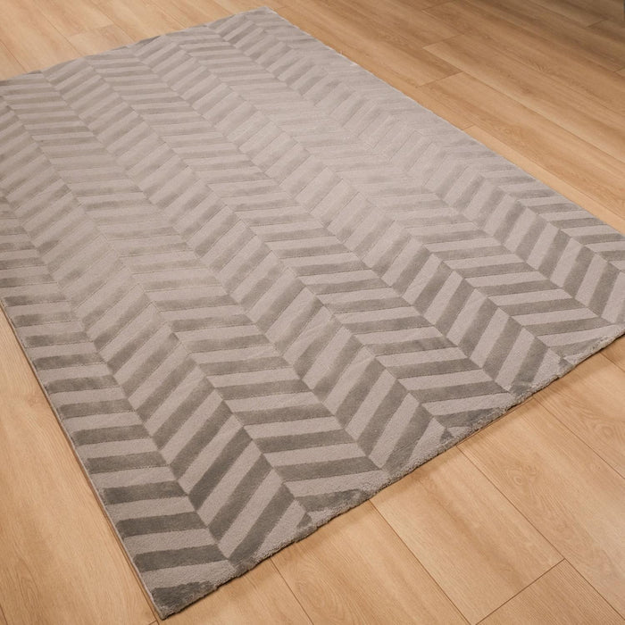 Como Serisi Soyut Desenli Makine Dokuma Halı, gri, 120x170 – 160x230 cm — Halıcızade