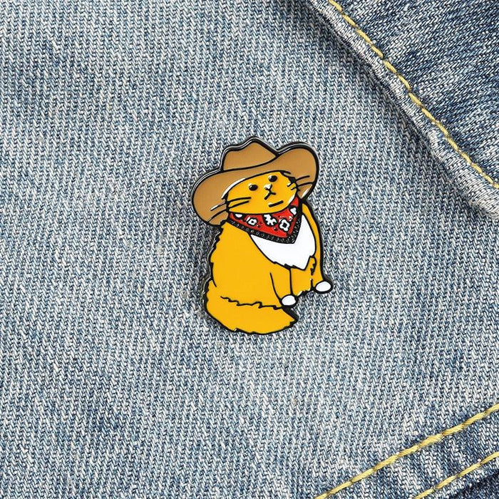 Cowboy Cat Pin - Femboy Fatale