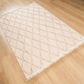 Cozy Serisi Geometrik Desenli Makine Dokuma Halı, bej, 120x180 – 160x230 cm — Halıcızade