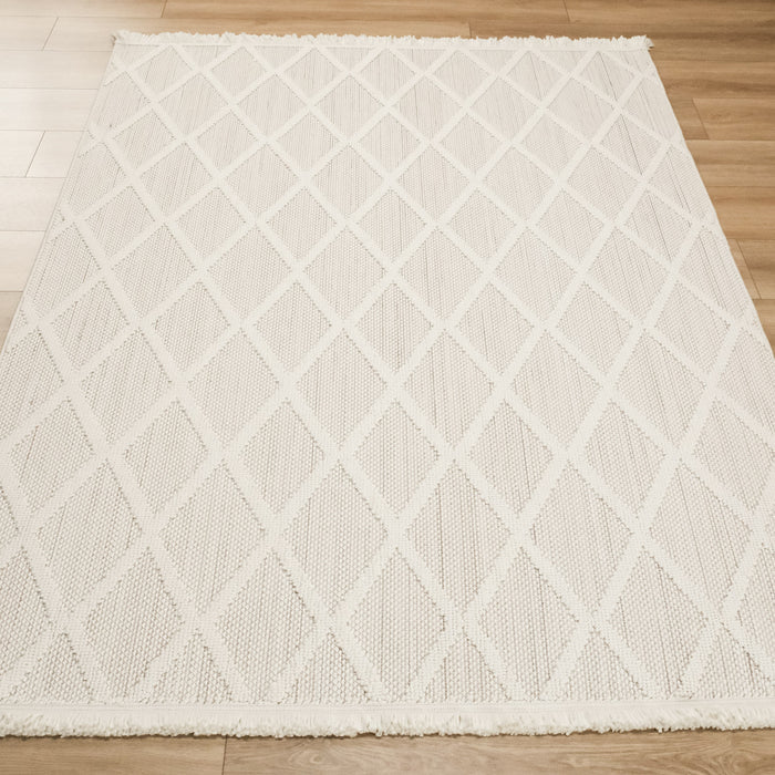 Cozy Serisi Geometrik Desenli Makine Dokuma Halı — 80x150, 120x180, 160x230, 200x290 cm