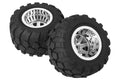 CEN Racing CQ0501 pre-glued 2.2 inch chrome wheel and tire Fiat Suzuki Jimny